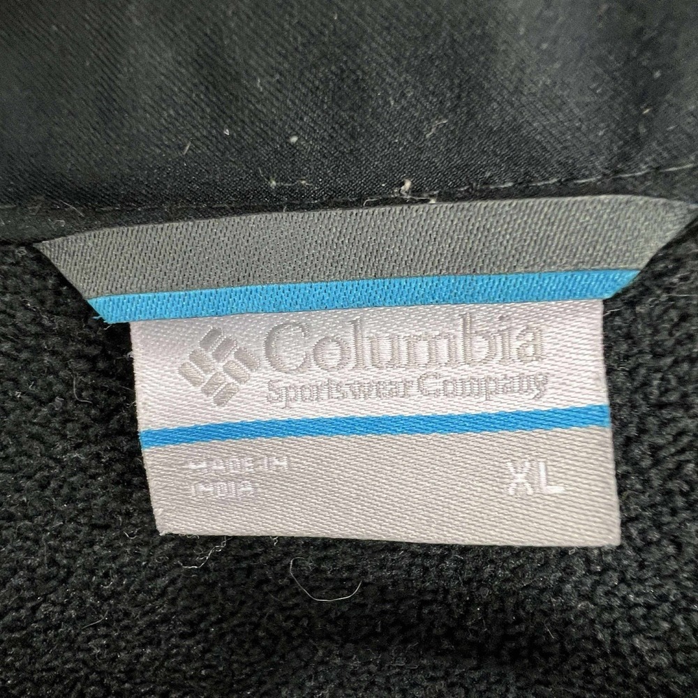 Columbia Ascender Softshell Jacket Mens XL Black Zip Windbreaker Archery Logo - Picture 8 of 11